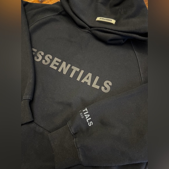 Fear of God Essentials Black Hoodie - Picture 6 of 12